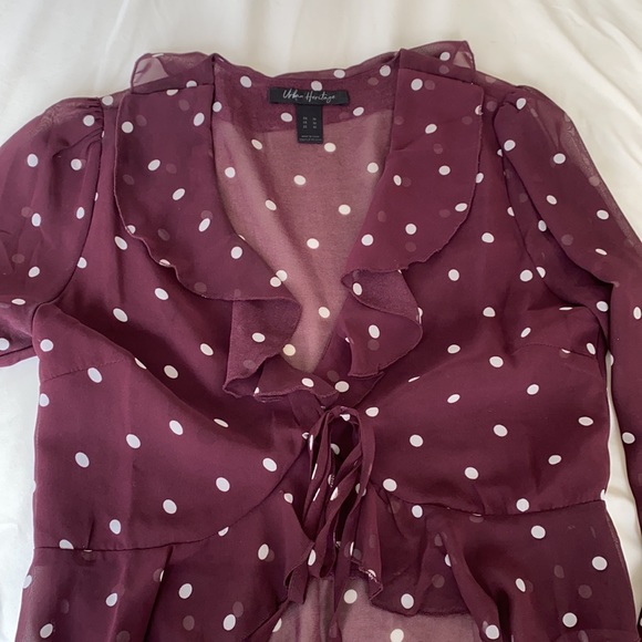 Urban Planet Front Tie Blouse - Picture 2 of 2